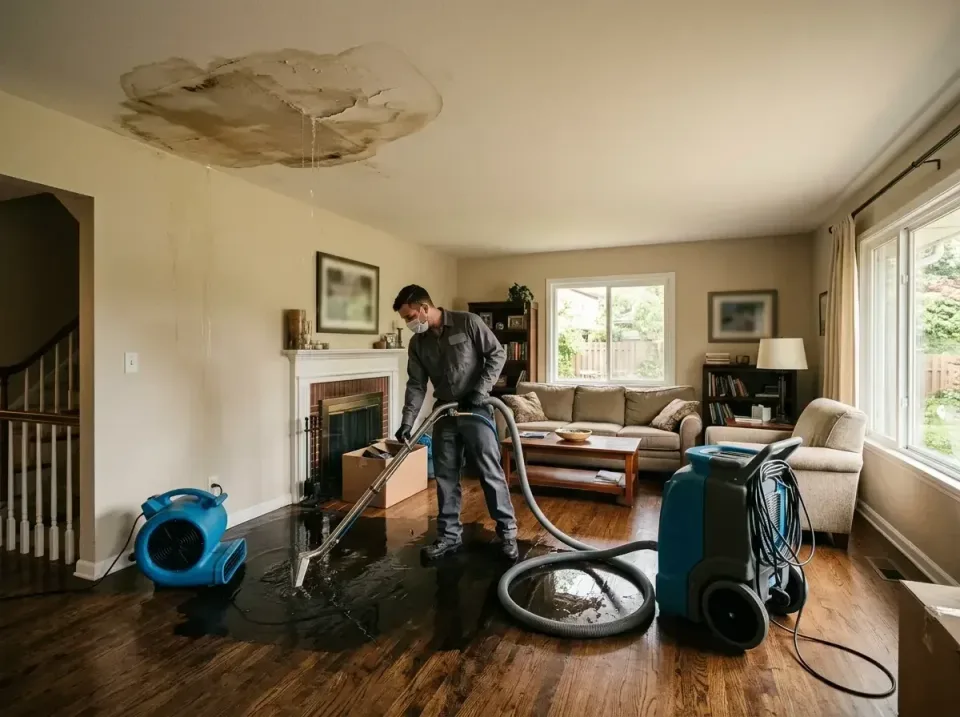 attic-pipe-burst-ceiling-drip-008 — frequently asked questions, Water Damage Restoration & Carpet Care in Portage, MI